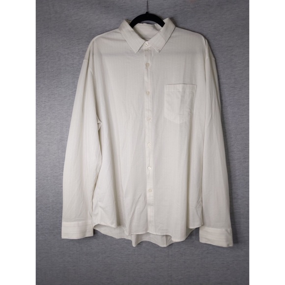 2x 👯‍♀️Host Pick⚡️Club Monaco Long Sleeve Split Seam Striped Shirt - Picture 5 of 15